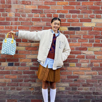 Zipper Lunch Bag | Dot Blue