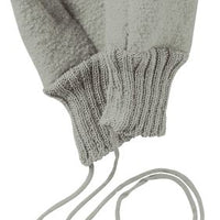 Boiled Wool Gloves | Grey Melange