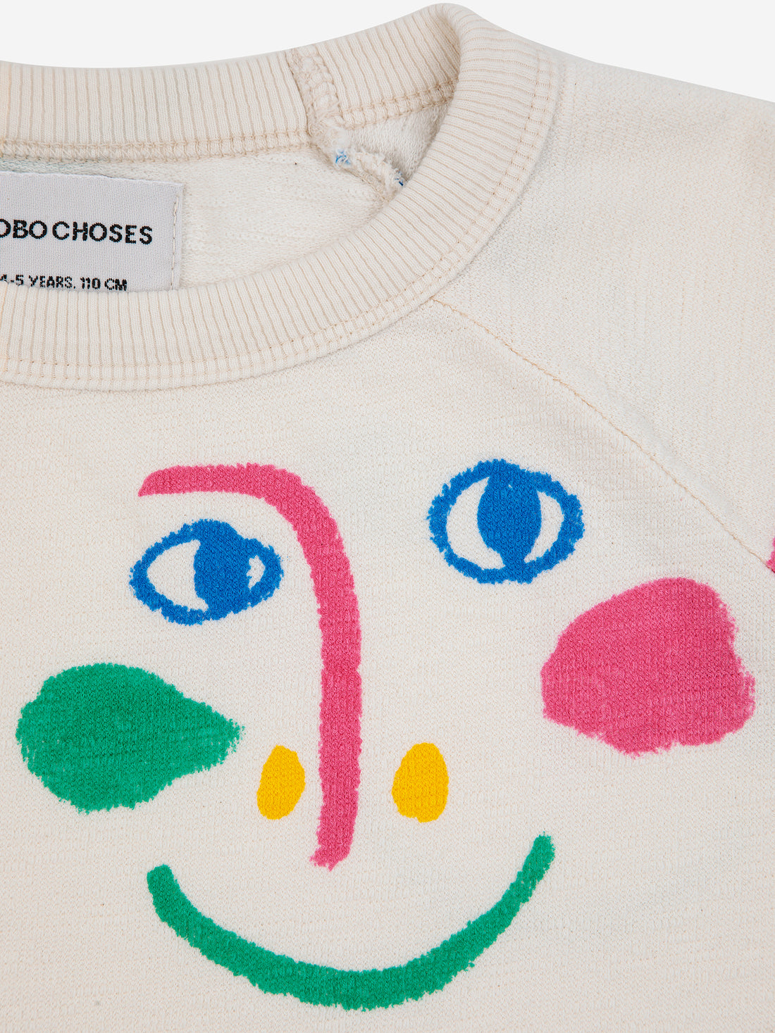 Kids Cropped Sweatshirt | Smiling Mask