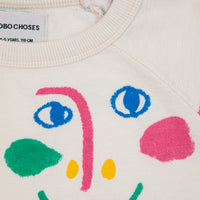 Sweat-shirt recadré pour enfants | Masque souriant