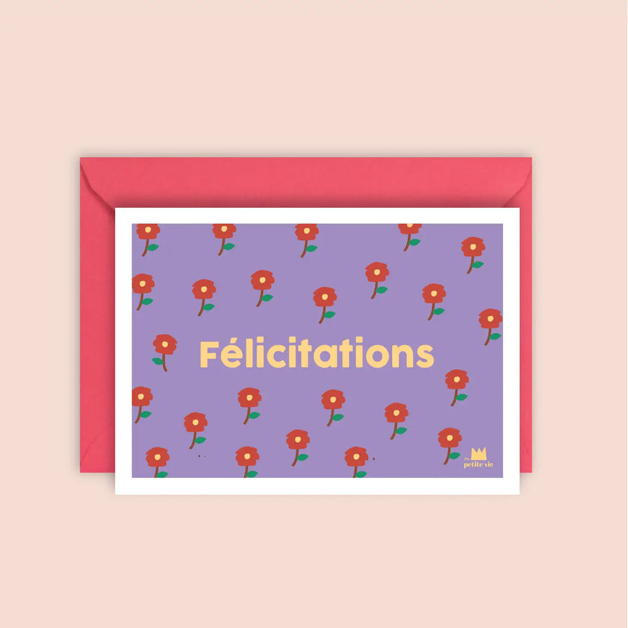 Congratulations Card | Flowers