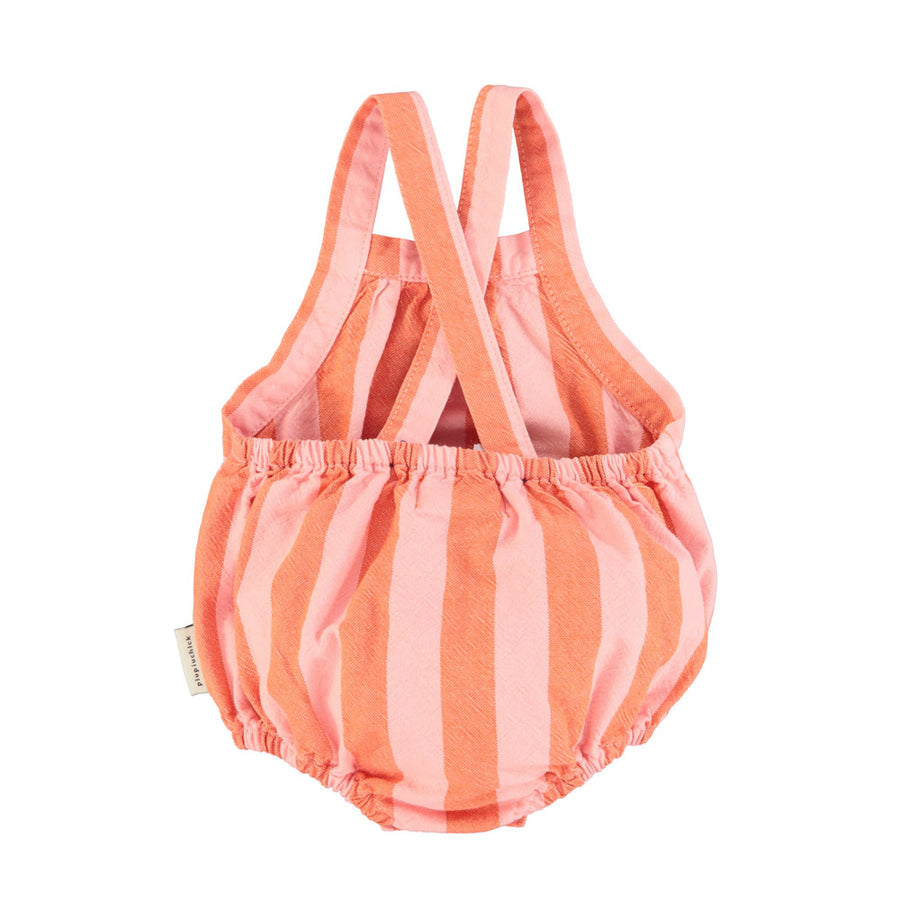 Baby Romper | Orange & Pink Stripes
