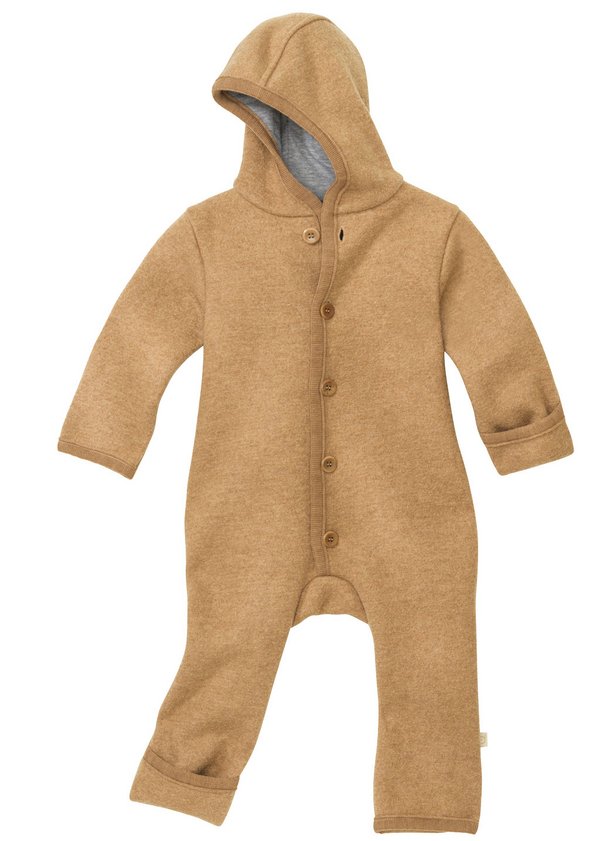 Boiled Wool Baby Overall | Caramel