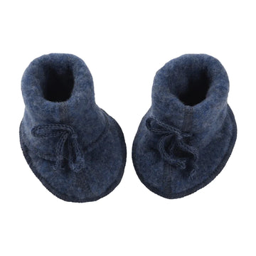 Wool Fleece Baby Booties | Blue