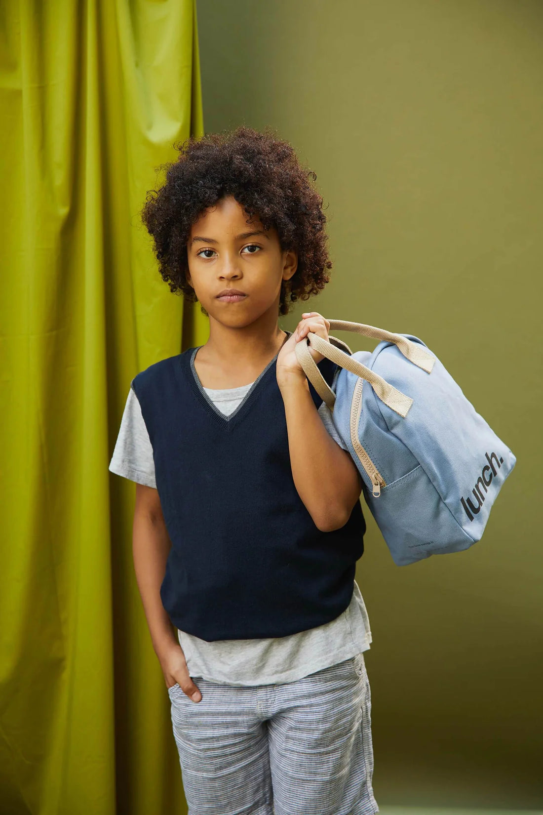 Zipper Lunch Bag | Blue