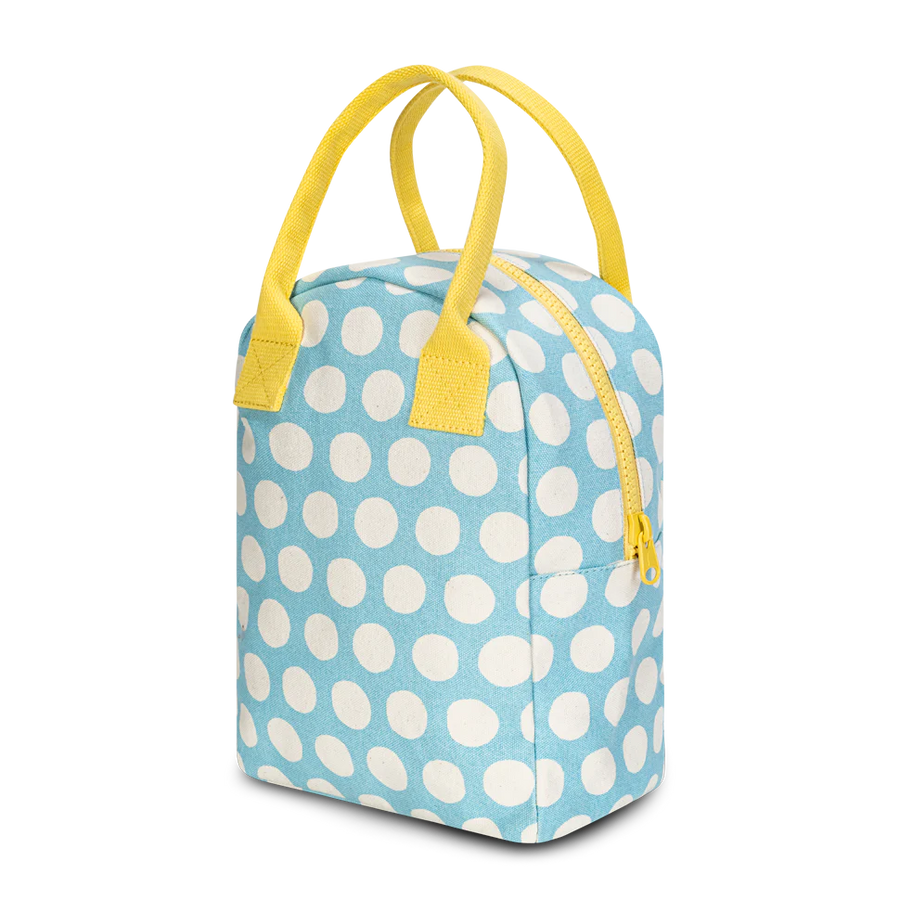 Zipper Lunch Bag | Dot Blue