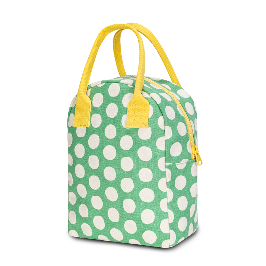 Zipper Lunch Bag | Dot Spring Green