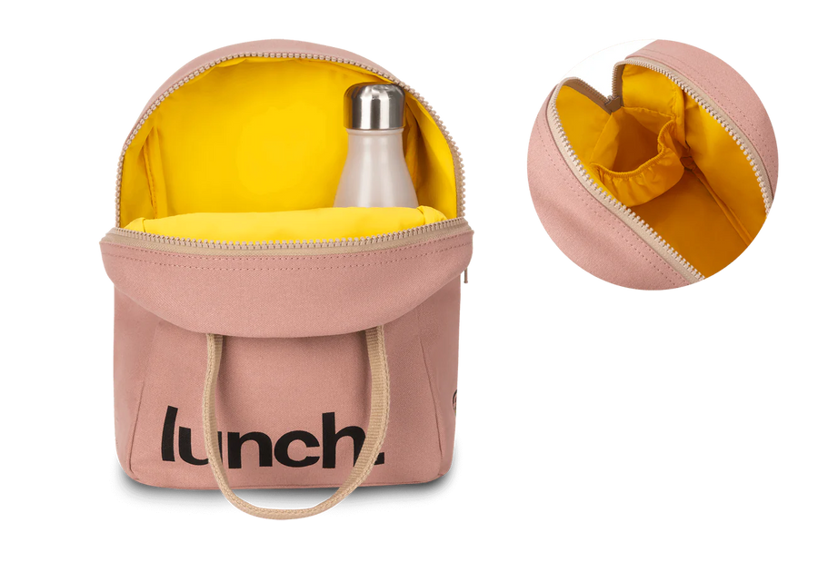 Zipper Lunch Bag | Mauve Pink
