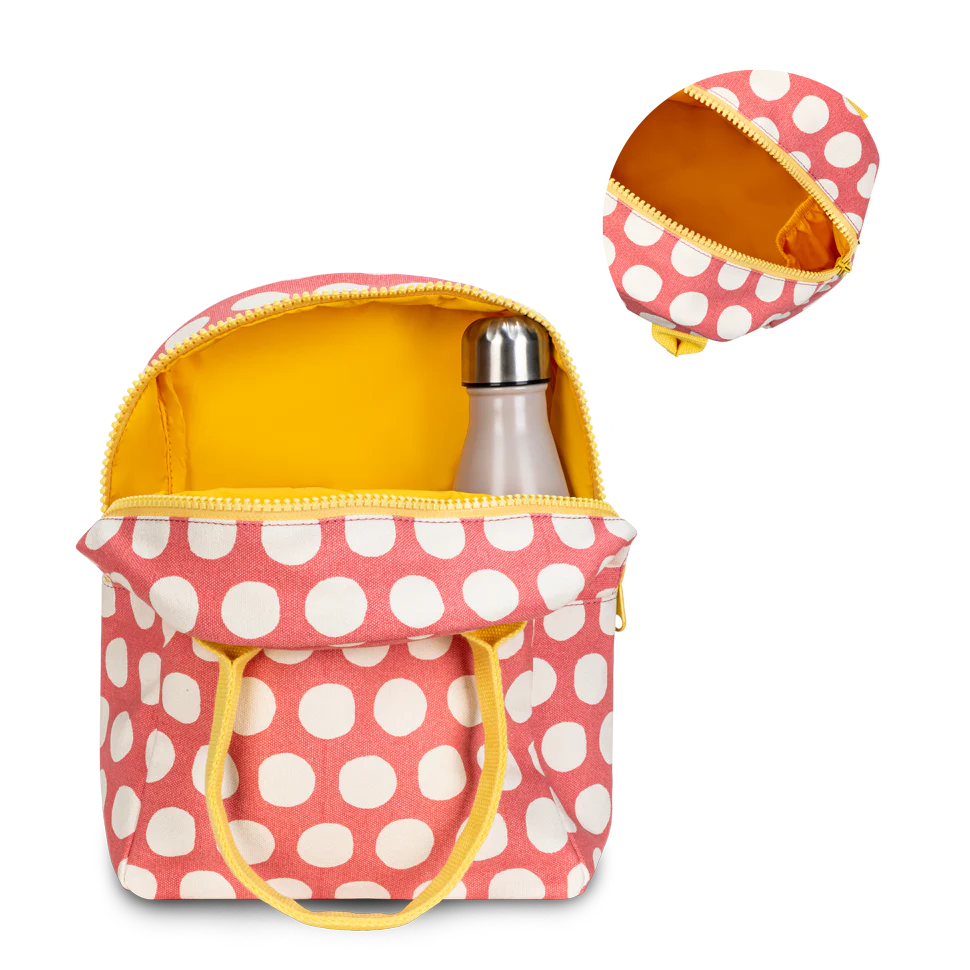 Zipper Lunch Bag | Dot Pink
