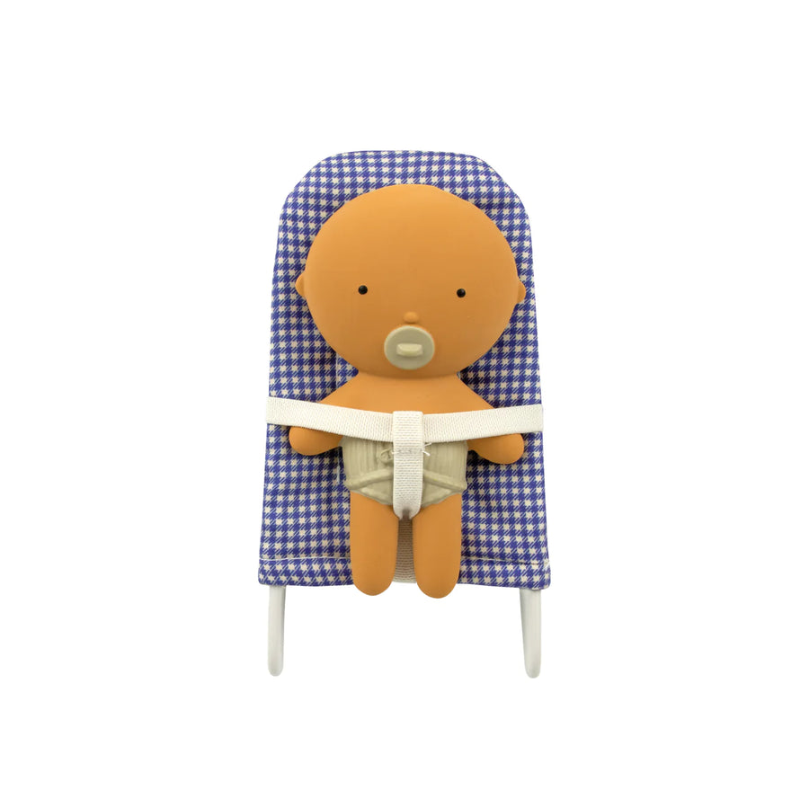Pocket Bouncy Chair | Blue Vichy