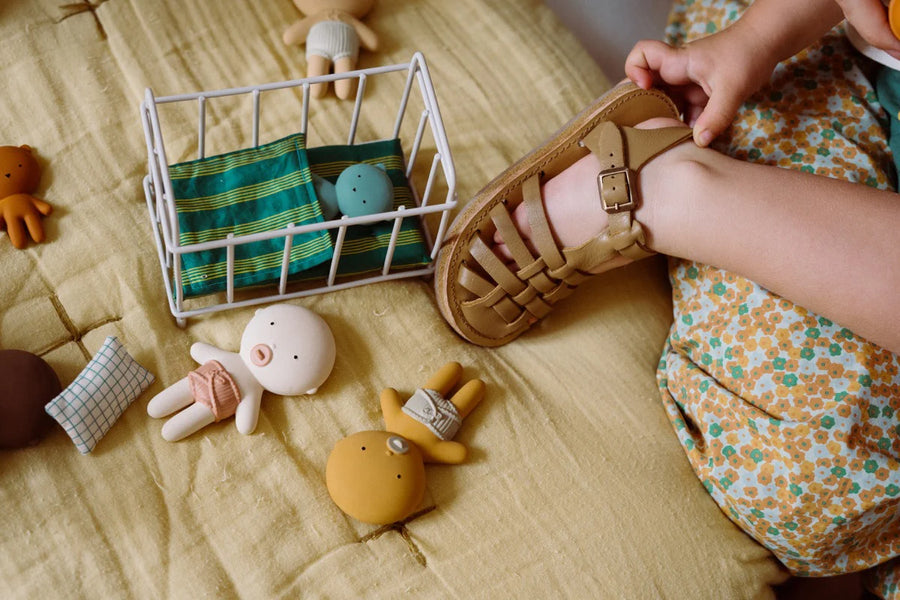 Pocket Crib | Green Stripes