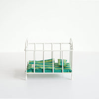 Pocket Crib | Green Stripes