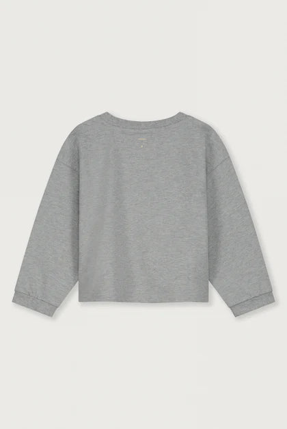 Cropped Sweatshirt | Grey Melange