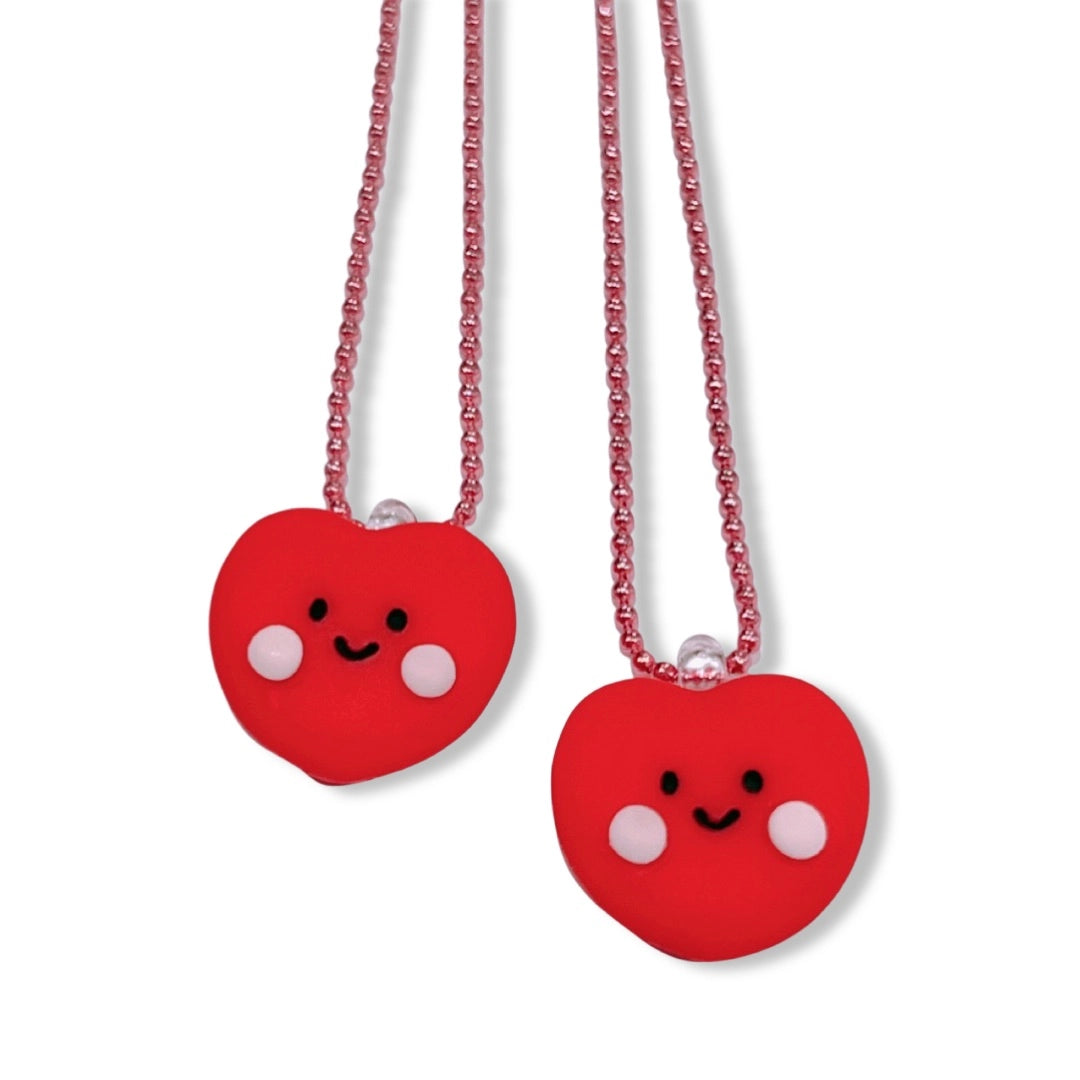Happy Heart Kids Necklace | Red