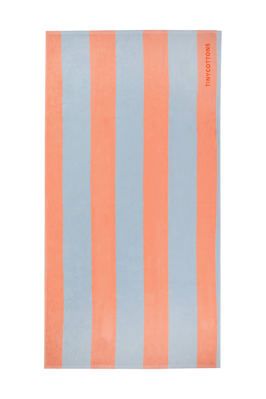 Stripes Towel | Blue Grey / Papaya