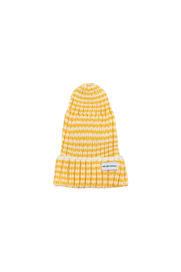 Stripes Beanie | Yellow/Cream