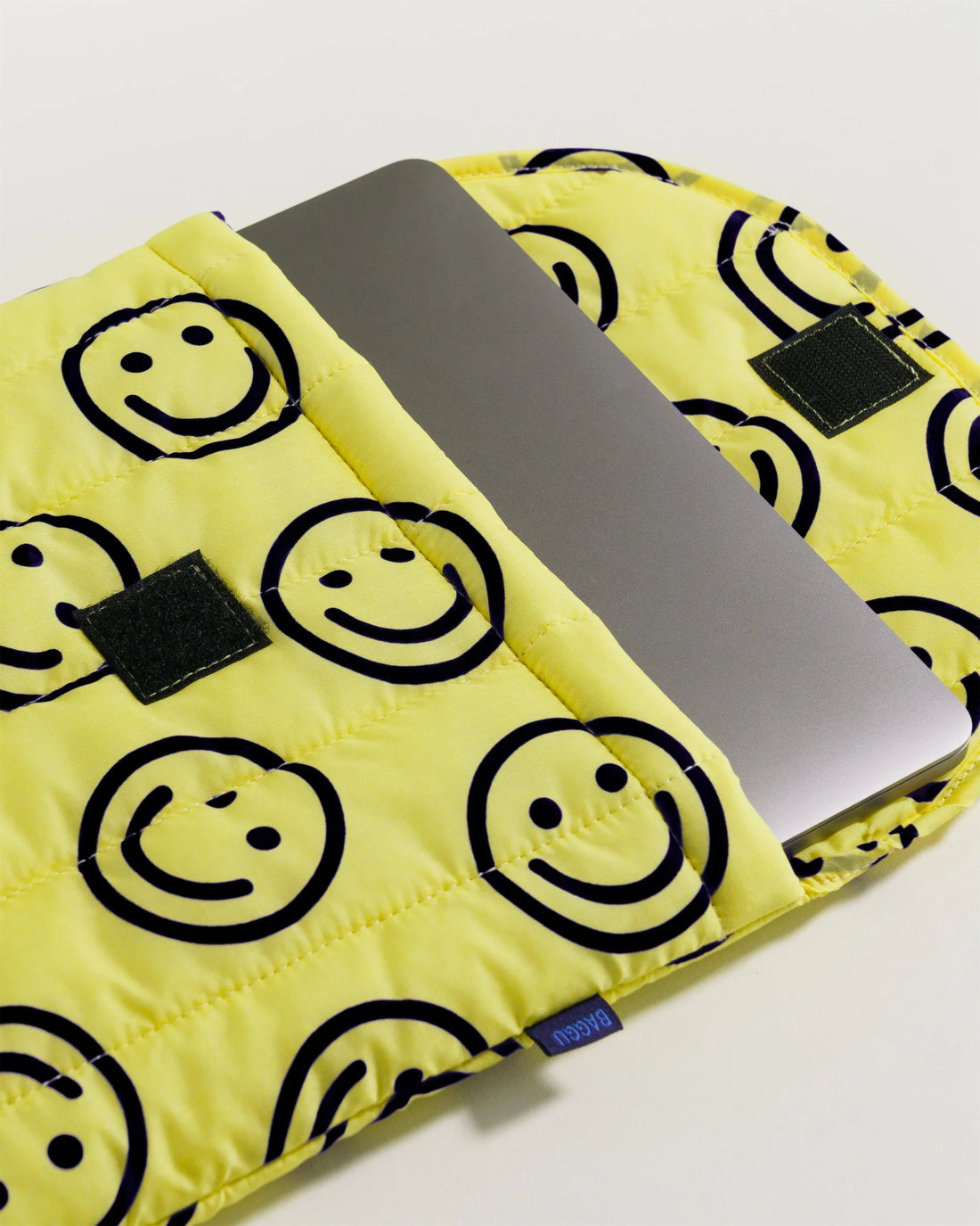 16" Puffy Laptop Sleeve | Happy