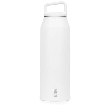 32oz Wide Mouth Insulated Water Bottle | White