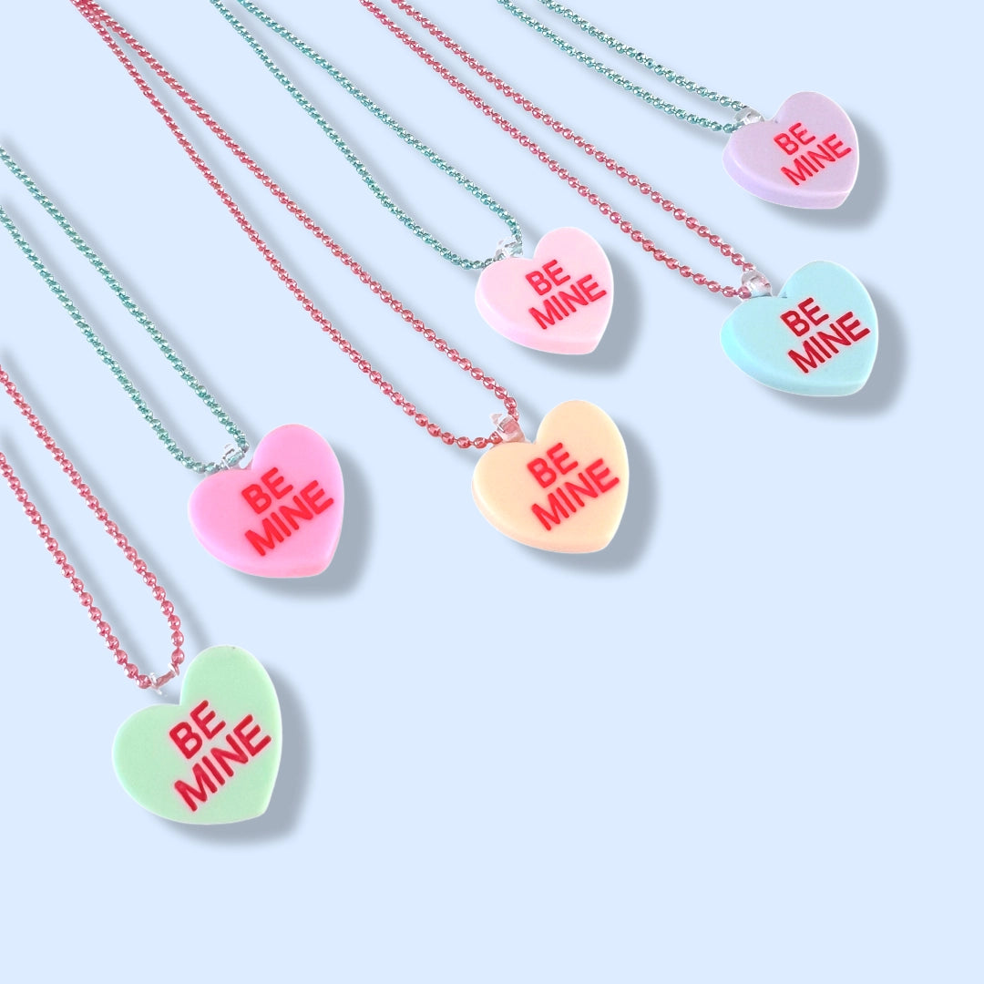 Conversation Hearts Kids Necklace | Valentine