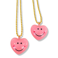 Smiling Heart Kids Necklace | Pink