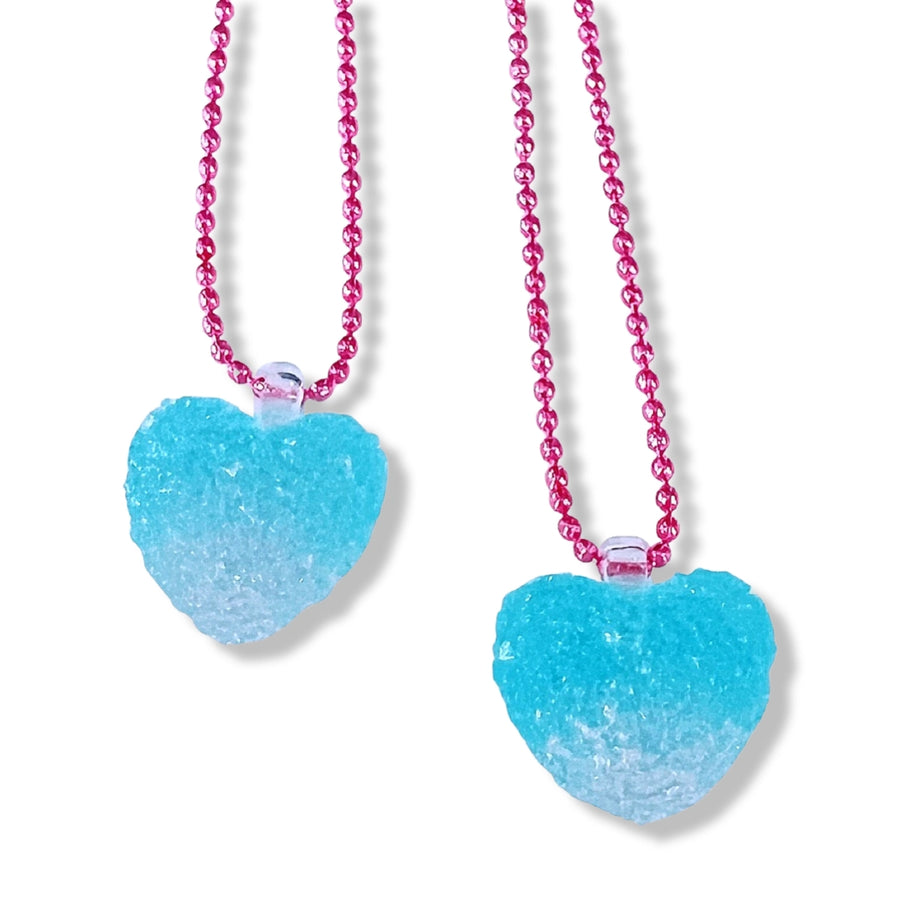 Sugar Heart Kids Necklace | Blue