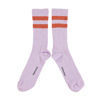 Socks | Lavender & Terracotta Stripes