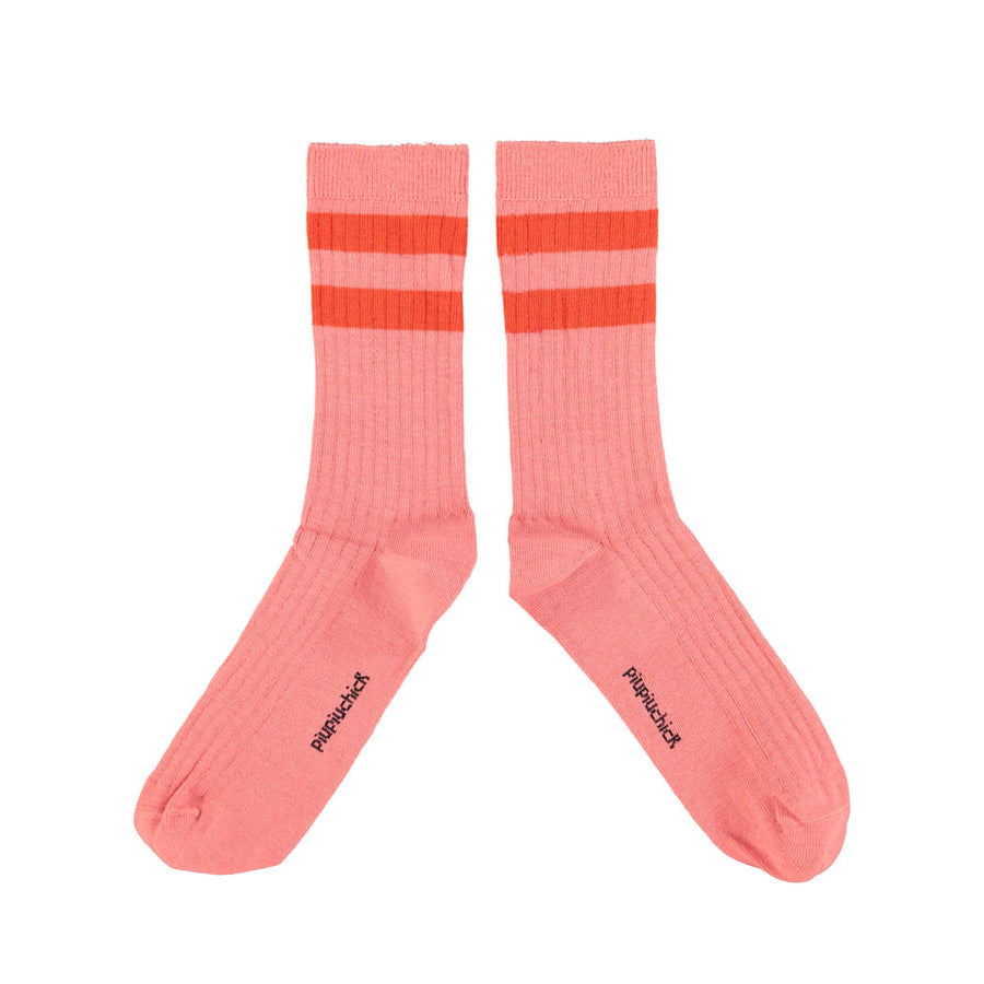 Socks | Pink & Orange Stripes