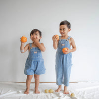 TWIN COLLECTIVE Kids Overalls | TRade Blue – Little Minimalist