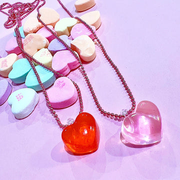 Jello Heart Kids Necklace | Valentine