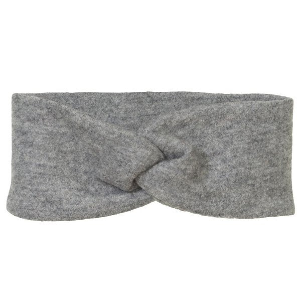 Boiled Wool Headband | Grey Melange