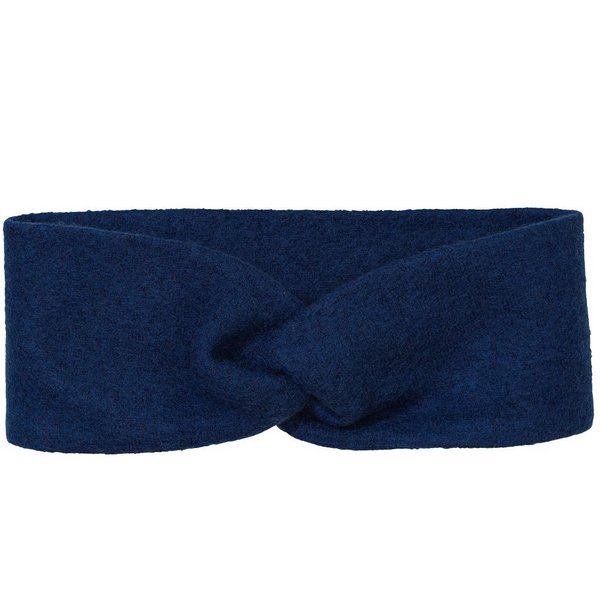 Boiled Wool Headband | Navy