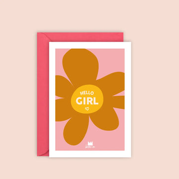 Greeting Card | Hello Girl