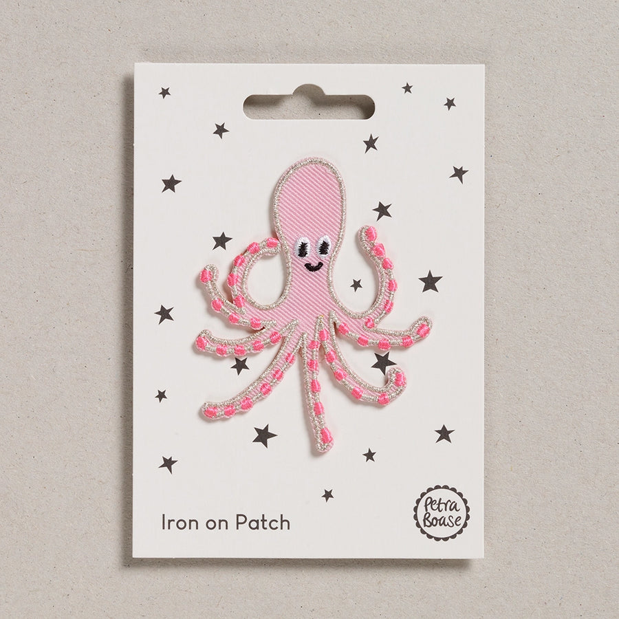 Iron on Patch | Pink Octopus