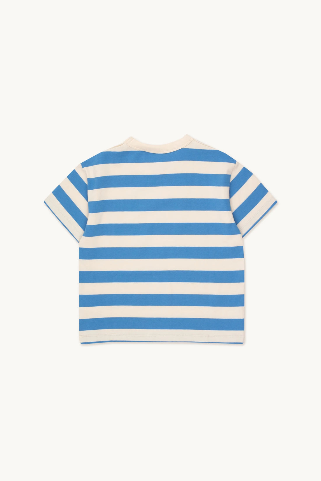 Stripes Tee | Light Cream / Azure