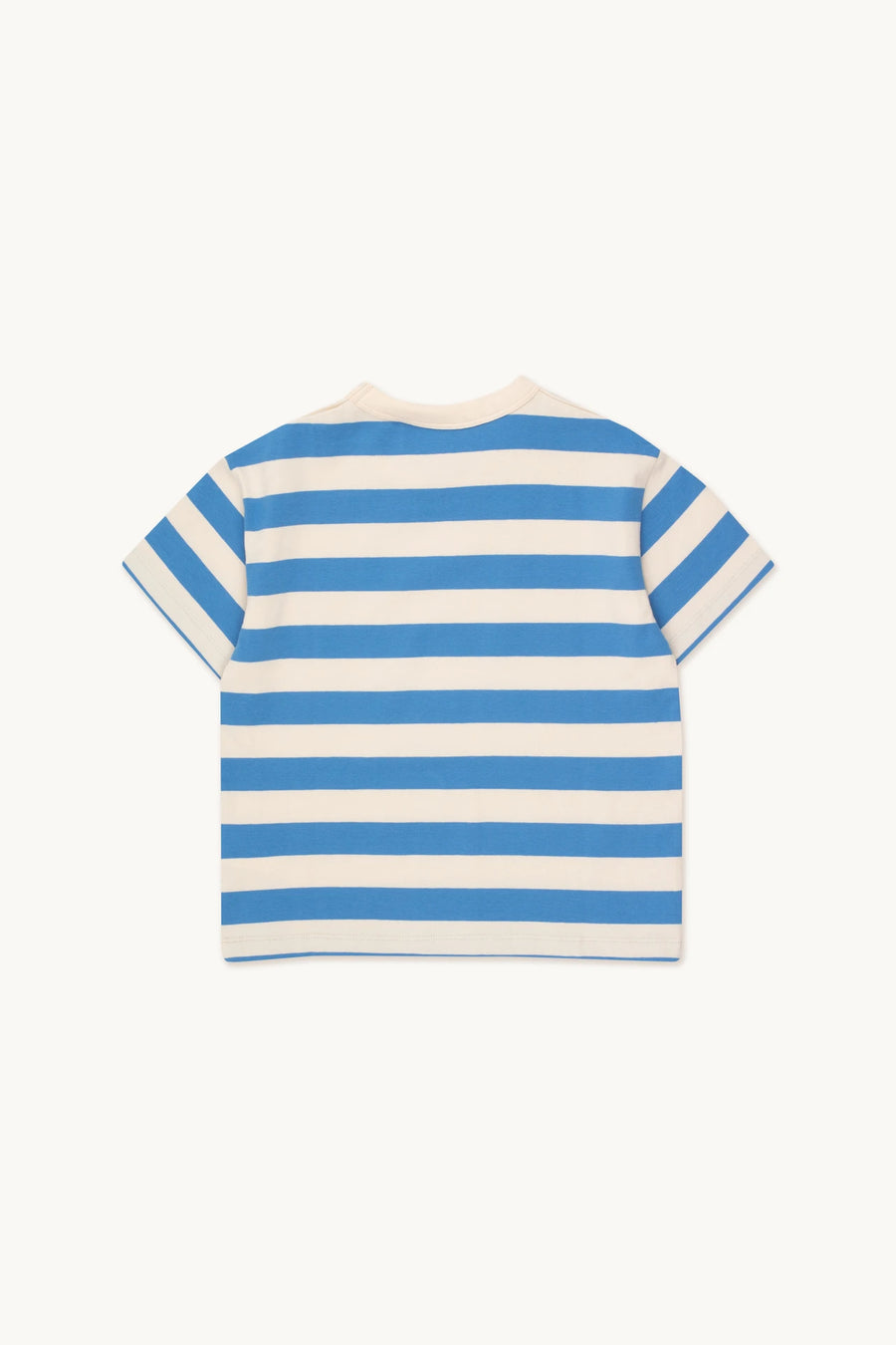 Stripes Tee | Light Cream / Azure