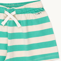 Stripes Shorts | Light Cream / Emerald