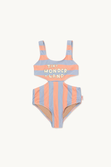Wonderland Swimsuit | Blue Grey / Papaya