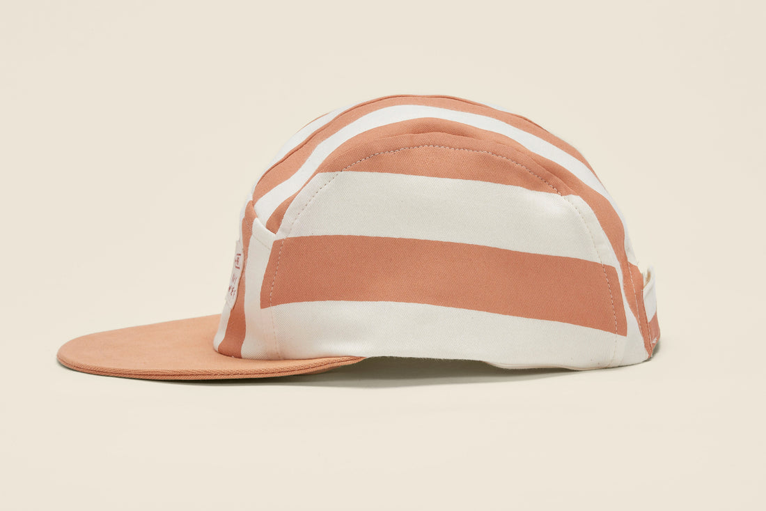 Calvin 5-Panel Cap | Cinnamon Stripes