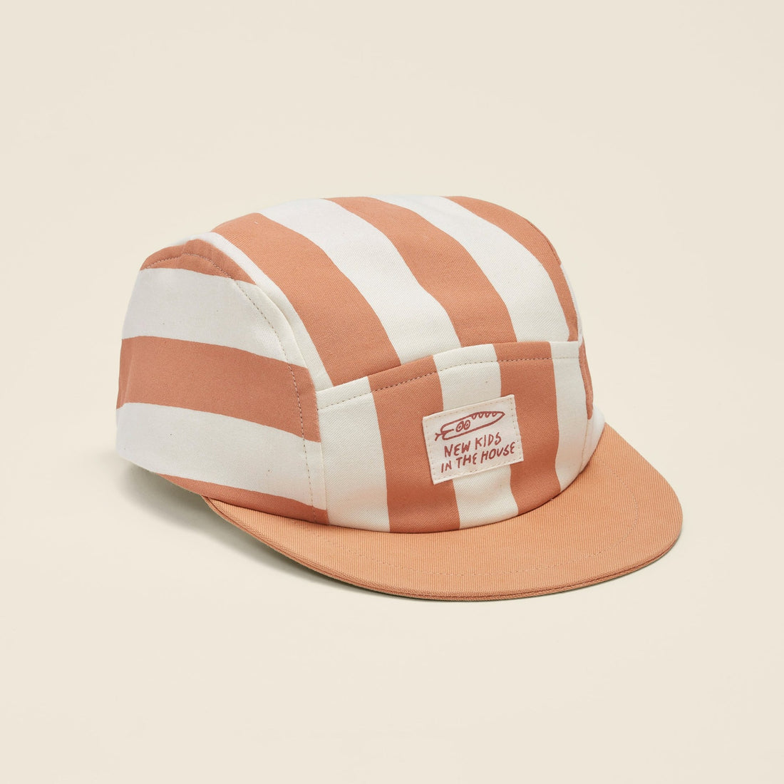 Calvin 5-Panel Cap | Cinnamon Stripes