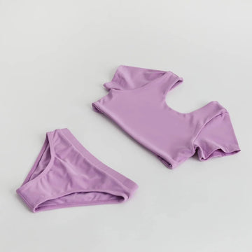 The Kaia Short Sleeve Bikini | Lilac