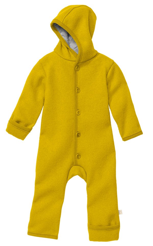 Boiled Wool Baby Overall | Curry