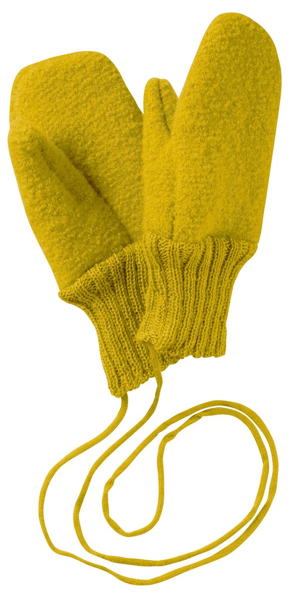 Boiled Wool Gloves | Curry