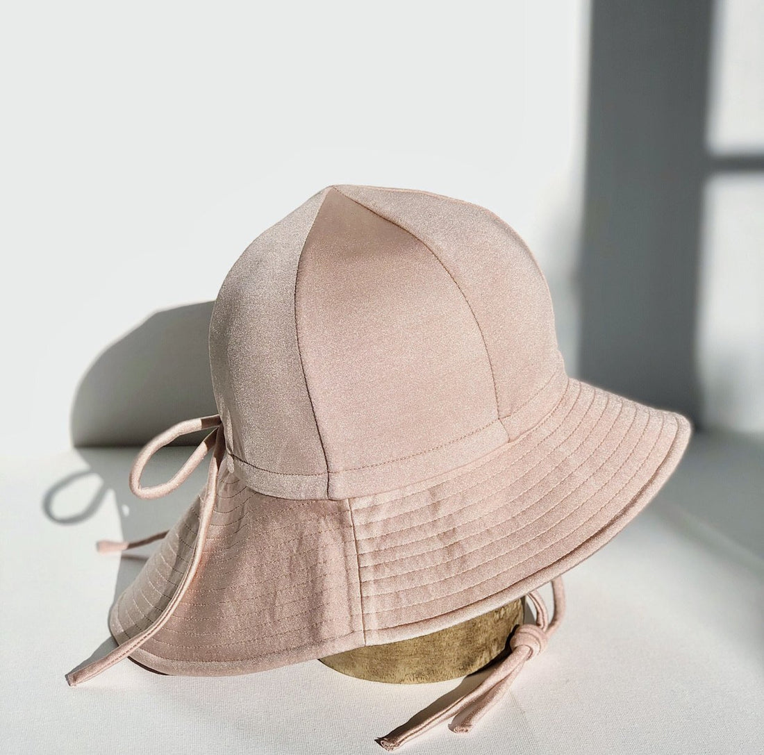 Swim Floppy Hat | Shimmer Champagne