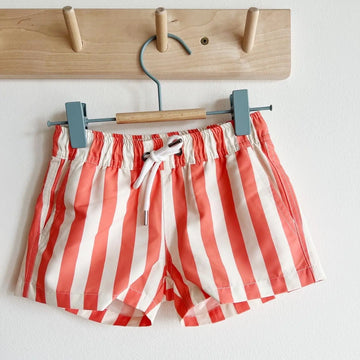Swim Boardshorts | Coral Stripe