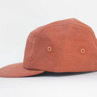 Cotton Five-Panel Hat | Rust