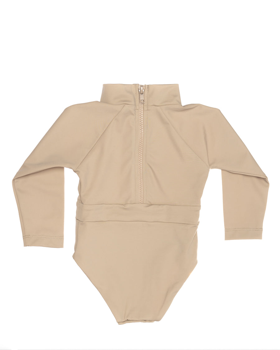 Long Sleeve Onepiece | Sand