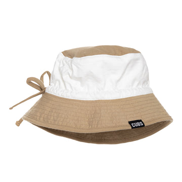 Bucket Hat | Sand + White