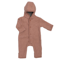 Boiled Wool Baby Overall | Rosé