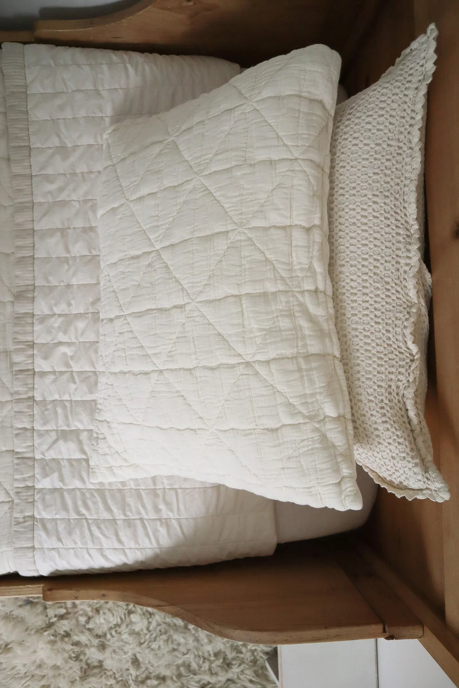 Quilted Pillow Case | Natural