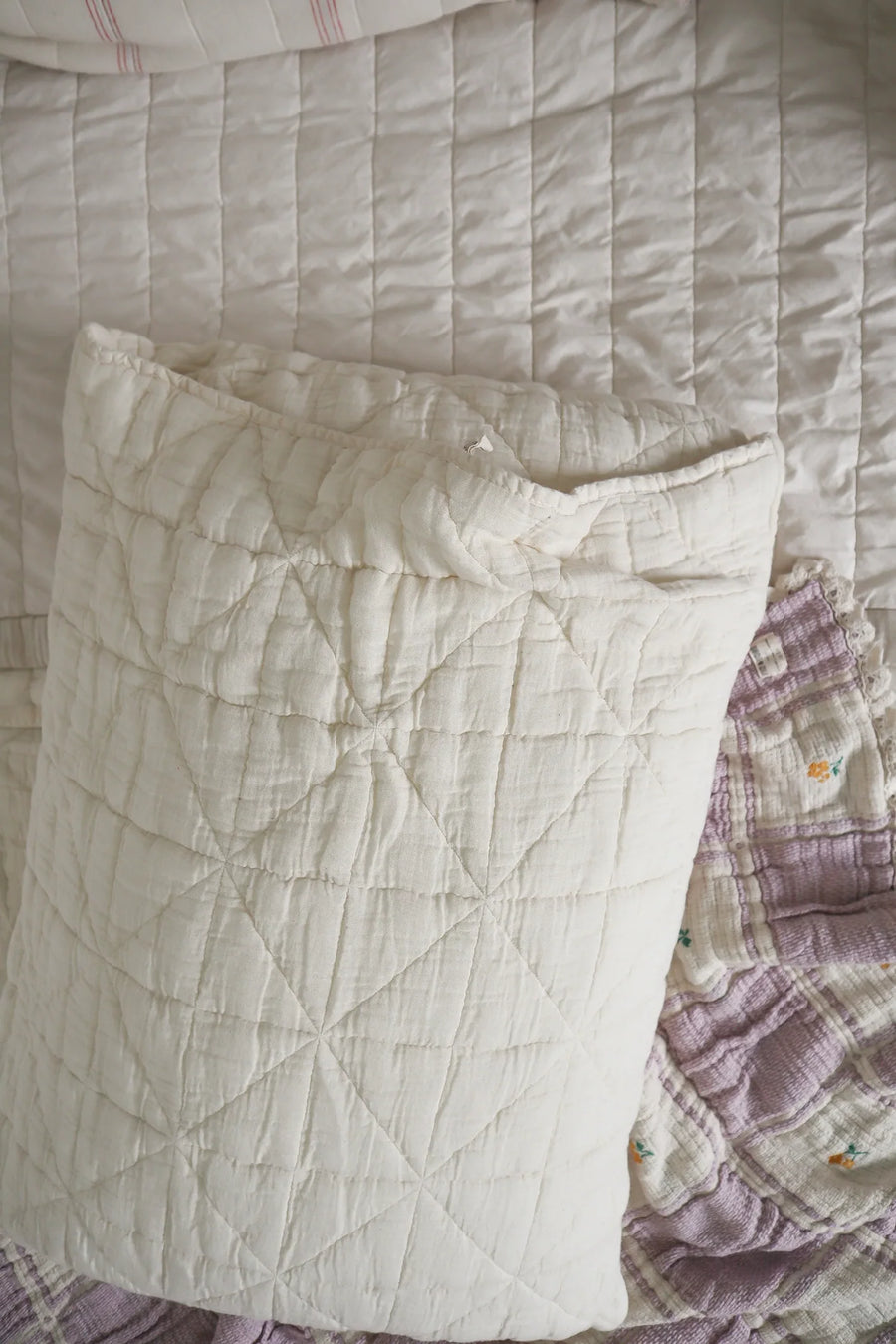 Quilted Pillow Case | Natural